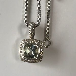 David Yurman Petite Albion Pendant, diamond pave